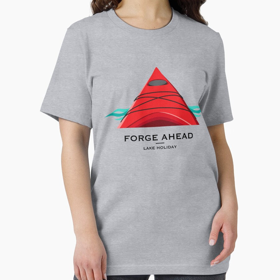 Forge Ahead Kayak - Lake Holiday - Red by BlueSkyTheory