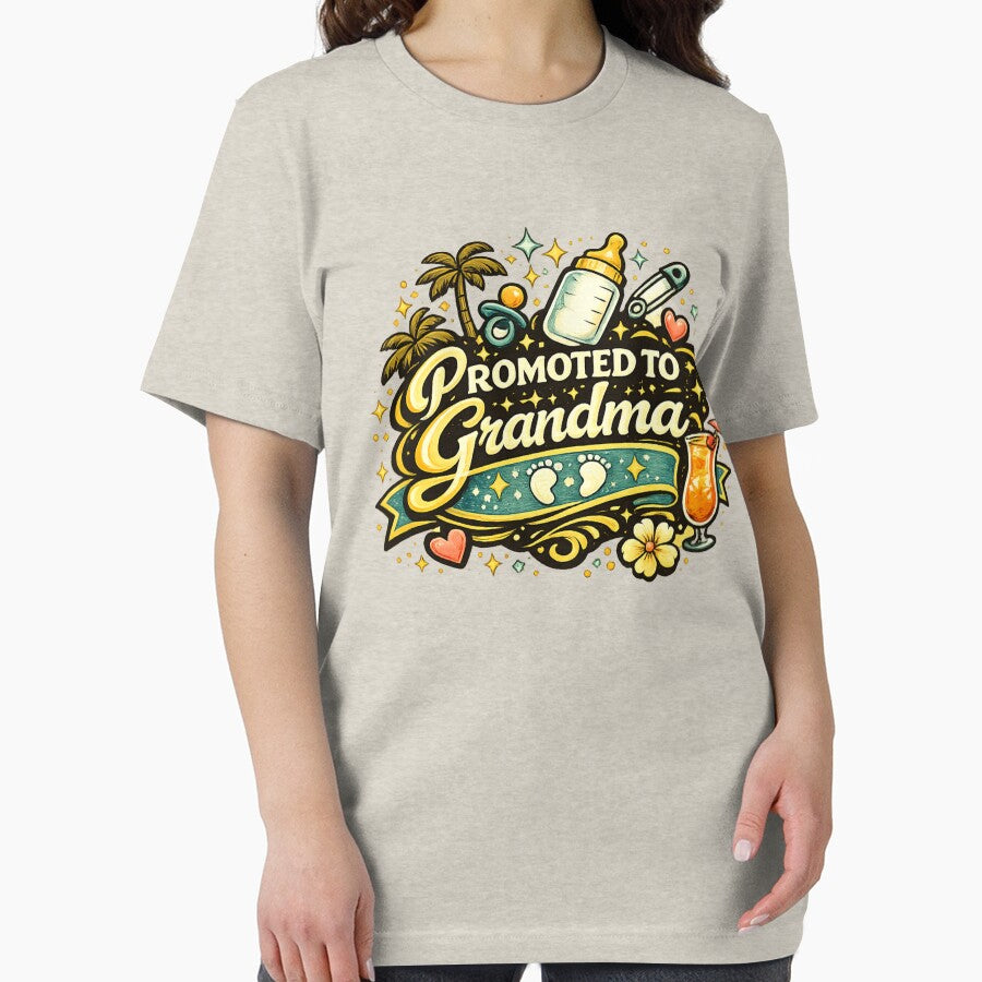 Promoted to Grandma Funny Grandma Shirt | New Grandma Gift | Nana Announcement by TKOprintdesigns