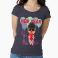 New Year Same Hot Mess Yorkie Lettering Design, Howdy New Year, New Years Celebration, New Years Eve Countdown by Adri Barnard