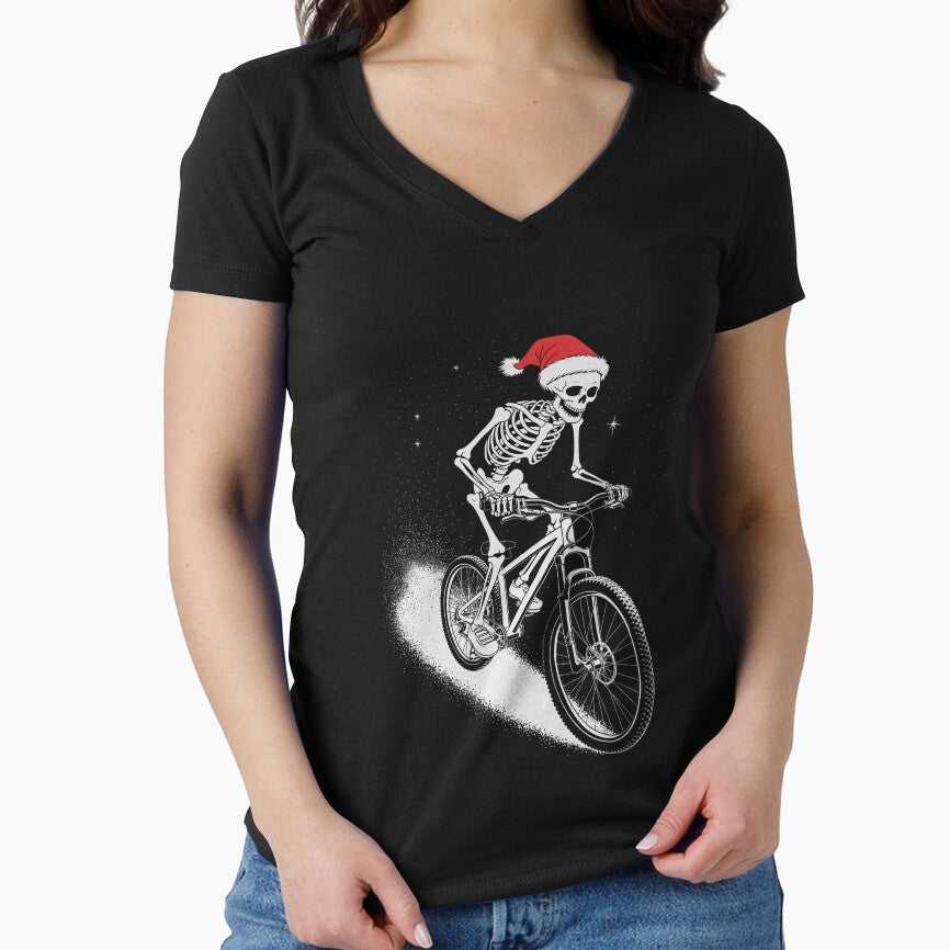 Santa Skeleton BMX Cyclists Boys Kids Christmas Xmas Pajama by TrinaEspinoza