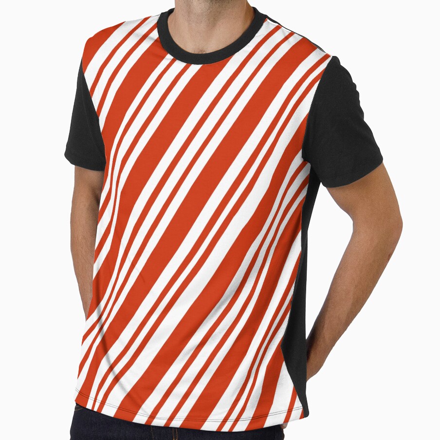 Red and White Candy Cane Stripes for Christmas by Zurickdesigns