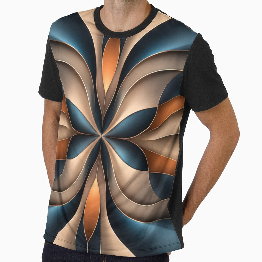 Teal Silk Geometry by Bellassi