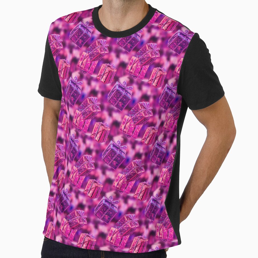Glitter Christmas Gifts | Holographic Pink | Matching Family Presents Outfit by PinkGoddessLove