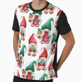 Gnome Christmas Little Cute Standing Red and Green Gnome Gnomies Pattern by MiscelChr