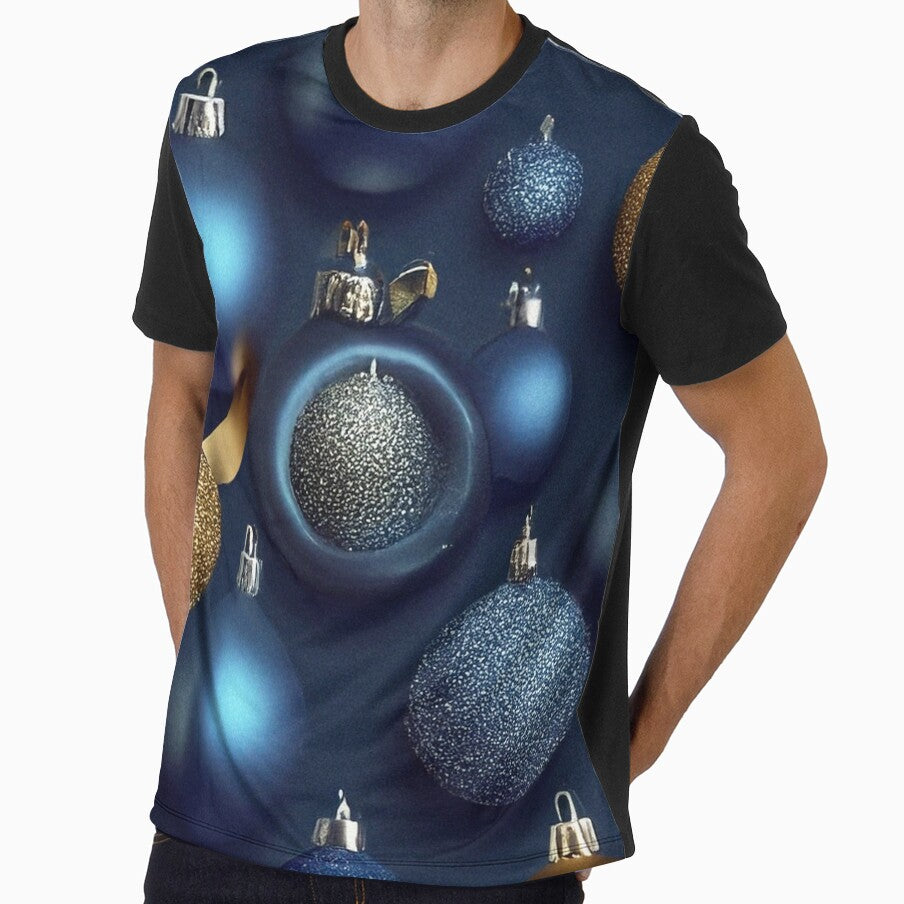 Blue & Gold Christmas Ornaments by DigitalGemArt