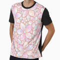 Blush Pink Pearlescent Floral Pattern by OLAIZA
