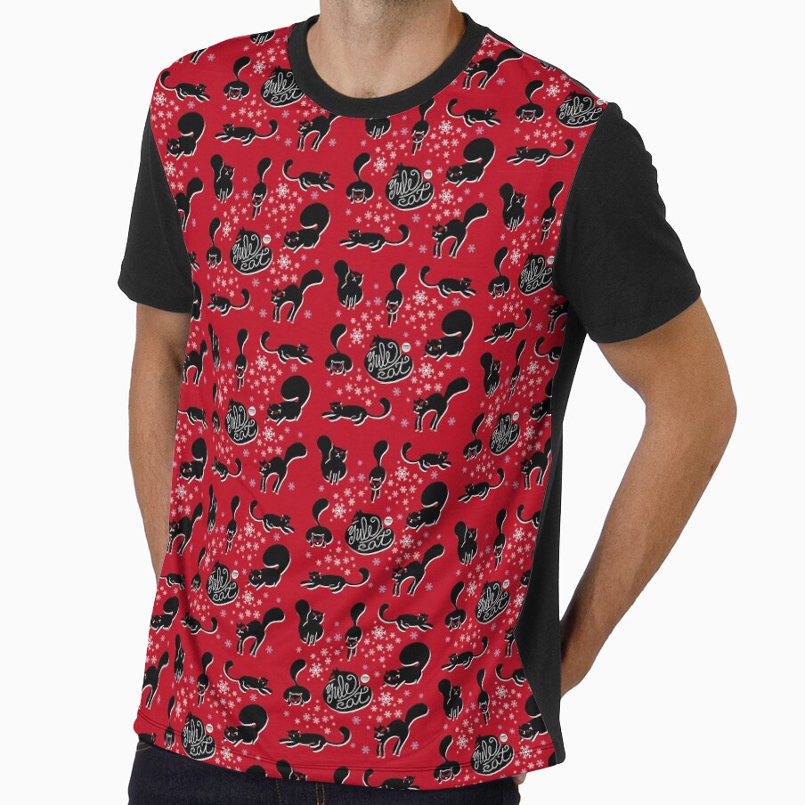 Yule Cat - Icelandic Christmas Cat folklore by Loopyful Design