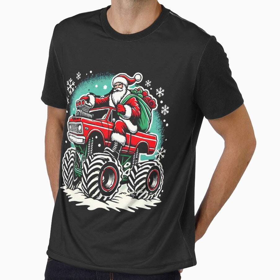 Santa Monster Truck Christmas Holiday Fun by Nalin-Design