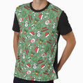 Cartoon Christmas on Light Green by KSimpson838