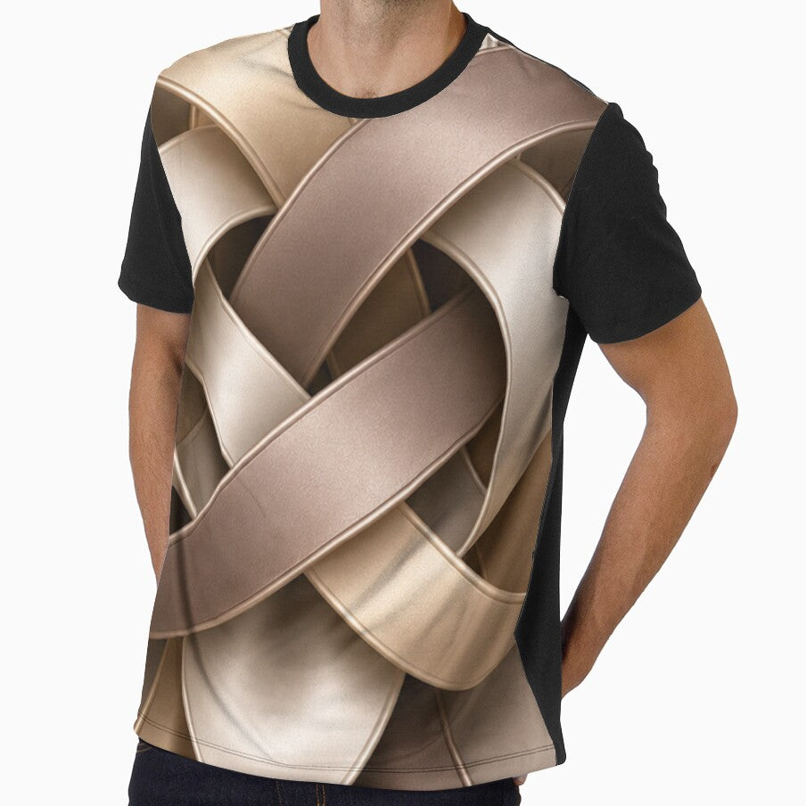 Champagne Infinity Knot Abstract by Bellassi