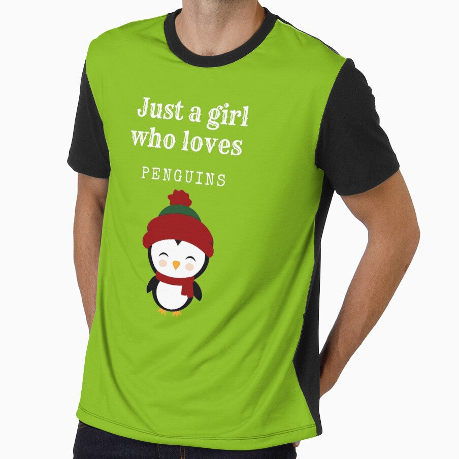 Just a girl who loves penguins cute kawaii by LukjanovArt
