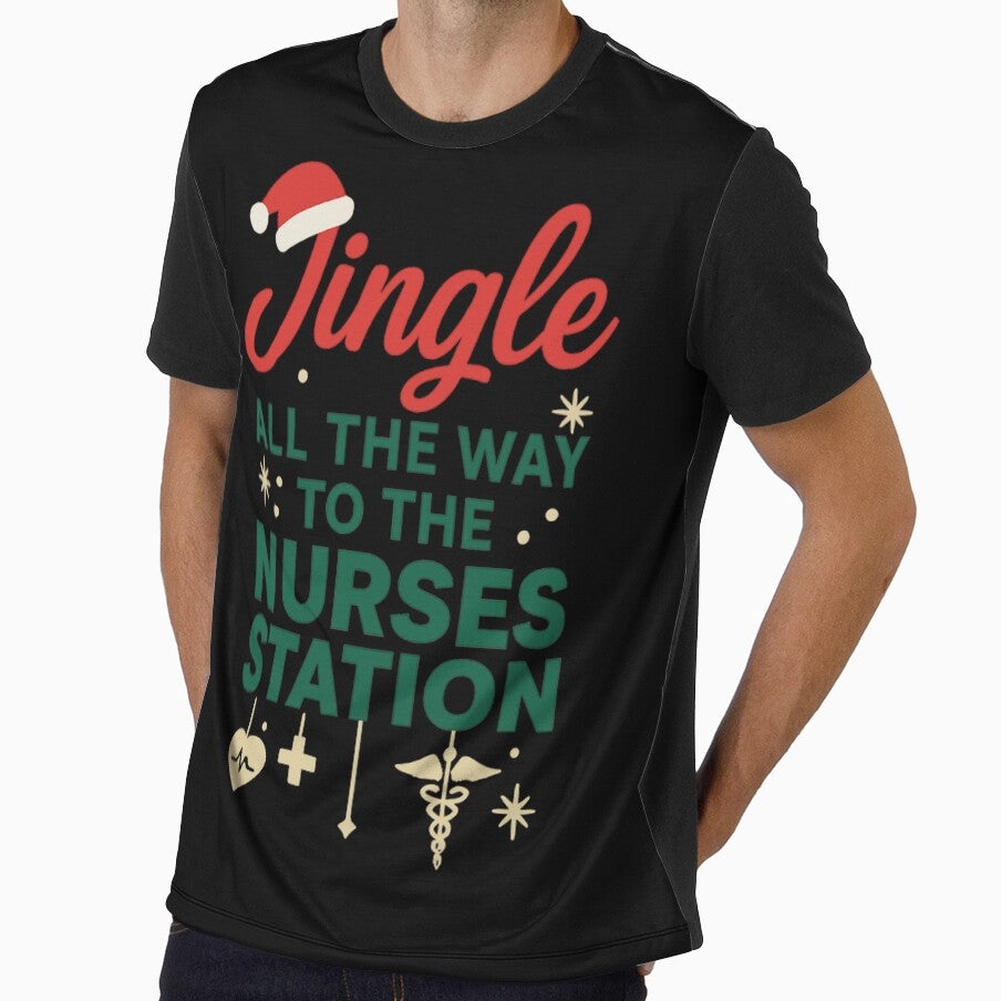Jingle All The Way To The Nurses Station - Nurse Christmas by PunchDrop