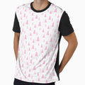 Pink Christmas Tree and Snowflake Pattern by ChaosDesigns876