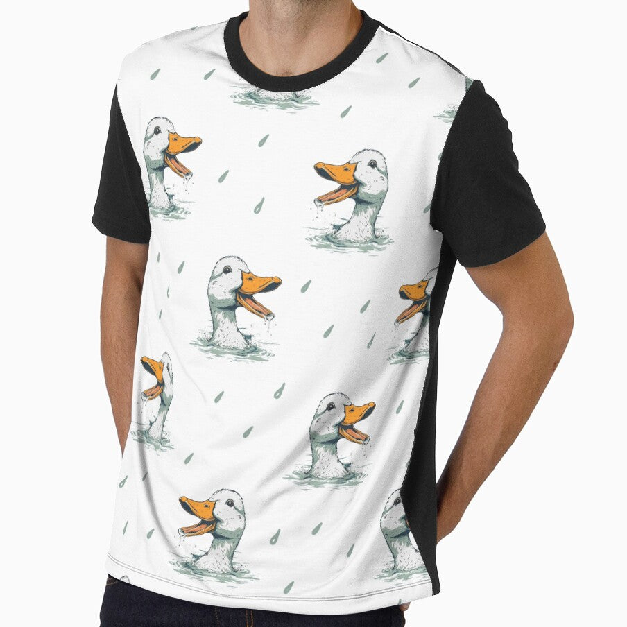 Duck head funny pattern white by BeebooDesign