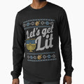 Ugly Hanukkah Sweater, Let's Get Lit, Jewish shirt by taraJcreative
