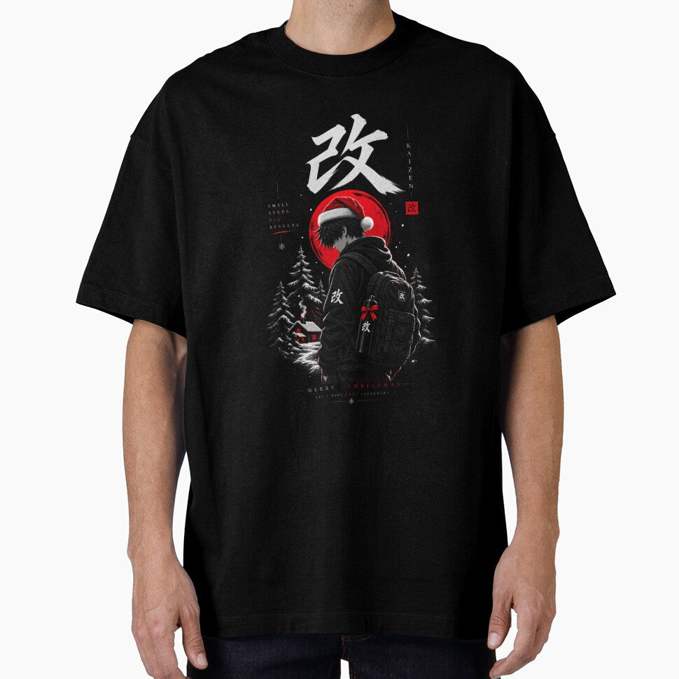 Kaizen Anime Christmas 2027 Self Improvement by Dark Iron Apparel