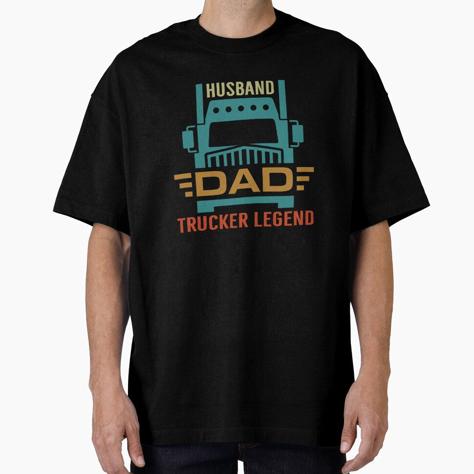HUSBAND  DAD  TRUCKER  LEGEND by artCreativeColony