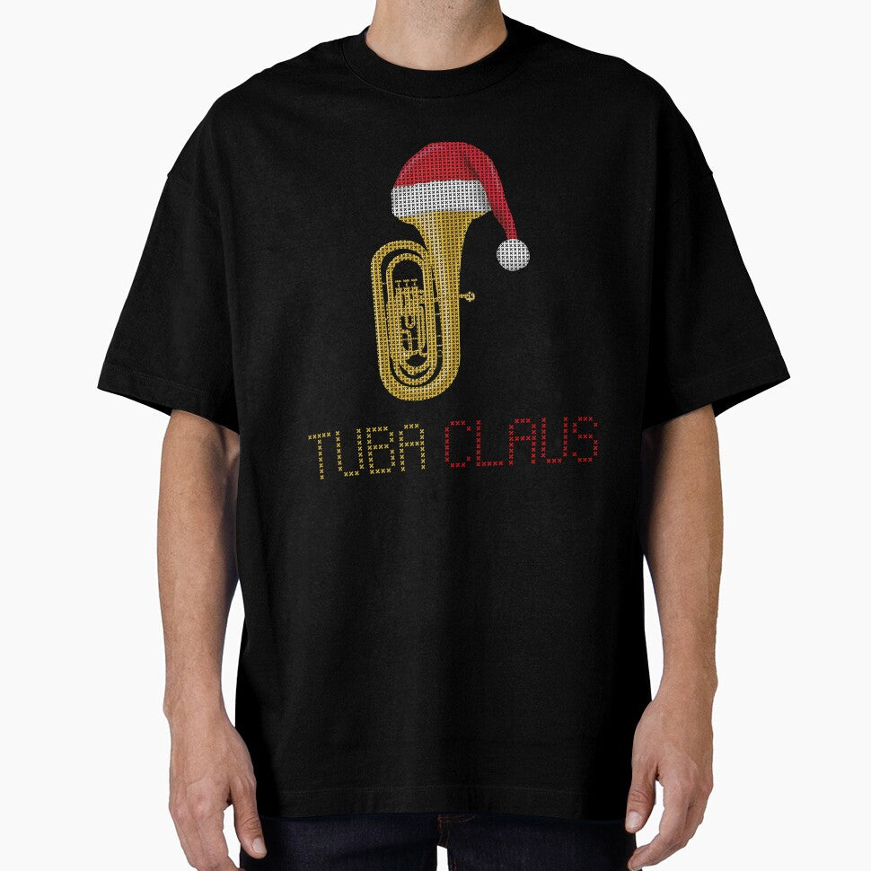 Tuba Claus - Funny Tuba Marching Band Christmas Sweater Shirt by mrsmitful
