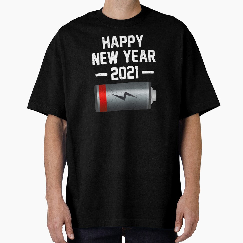2021 Happy New Year Funny Battery Holiday Present by haselshirt