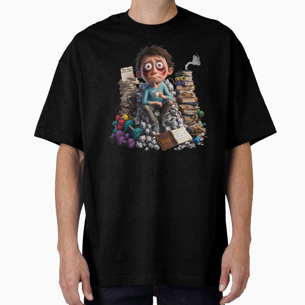 New Year Same Struggles Funny Sarcastic New Year Resolution Shirt by cirereyes