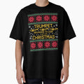 Trumpet Marching Band Ugly Christmas Sweater by mrsmitful
