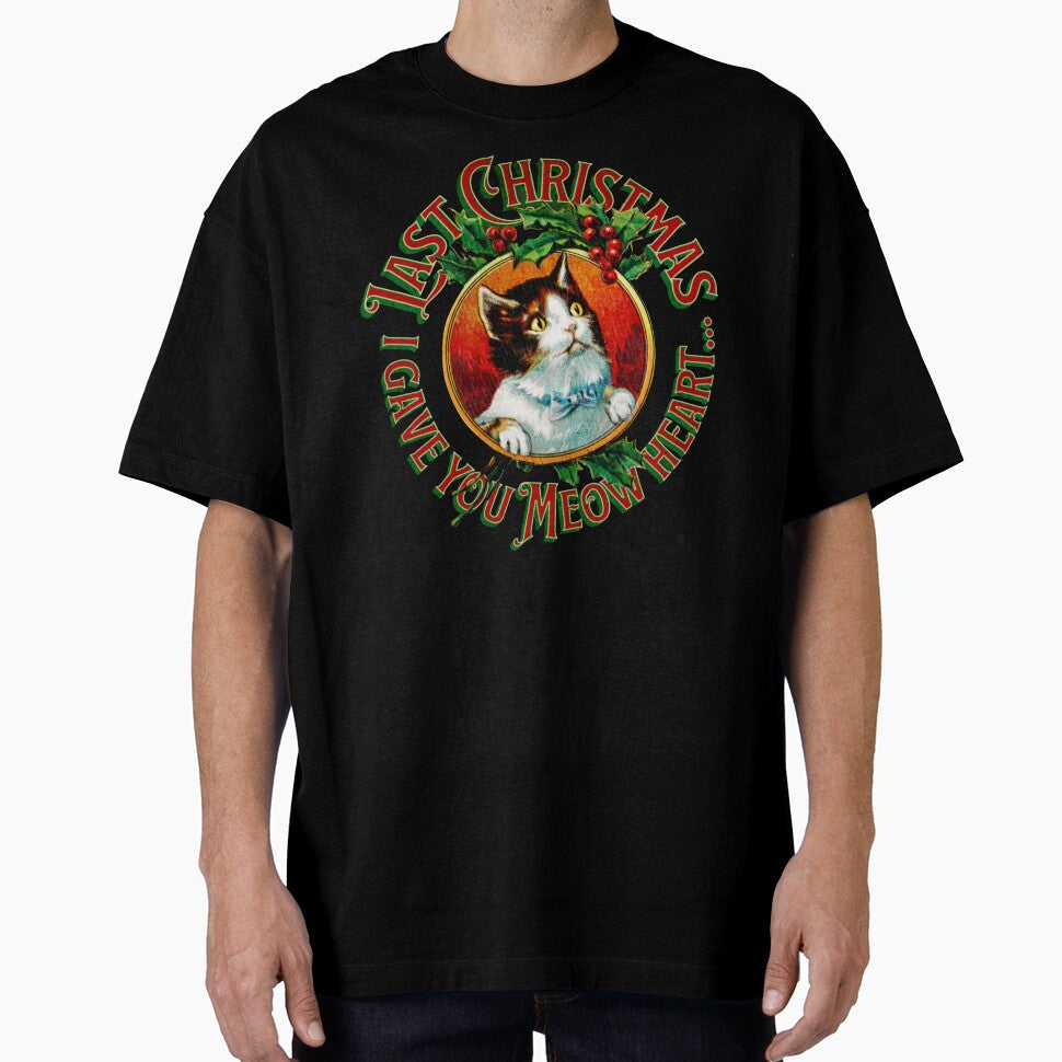 I Gave You Meow Heart - Funny Christmas Cat Design by Printshac