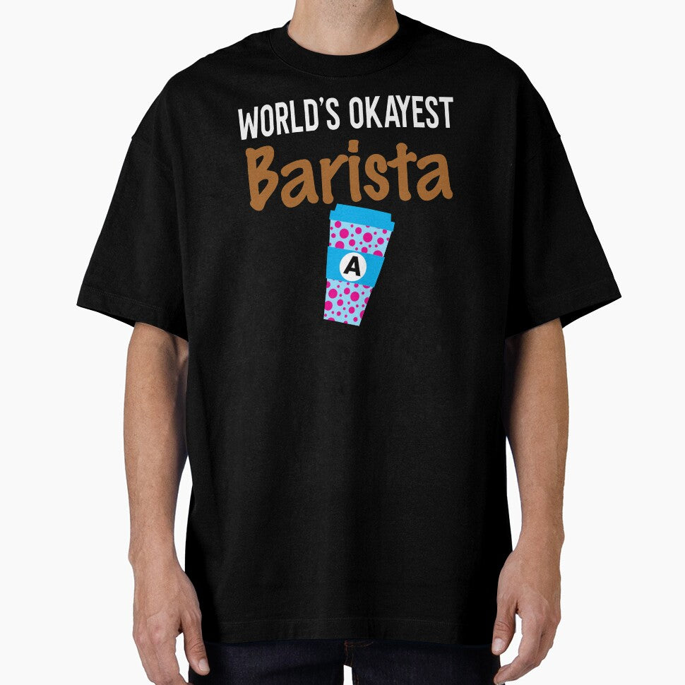 World's Okayest Barista Monogram A by ZiesMerch