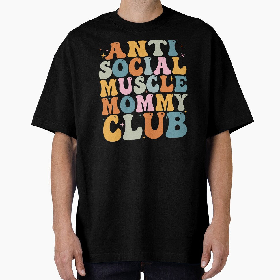 Anti Social Muscle Mommy Club Groovy Pump Cover Funny by Atlas Bog