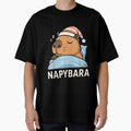 Sleeping Capybara Napybara Sleepshirt Pajamas Art for Men Women Kids , Capybara Gift Lover by DZIRI NAJAT