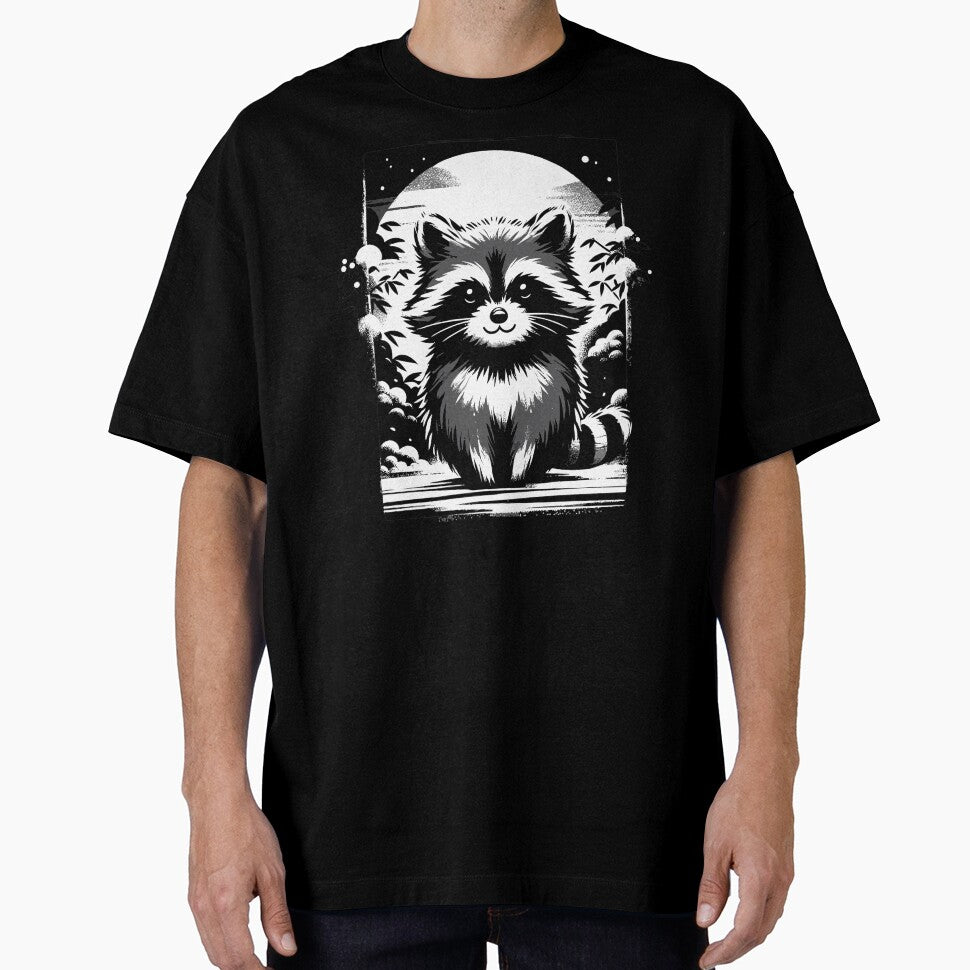 Kawaii Retro Raccoon Japan Funny Raccoon by KsuAnn