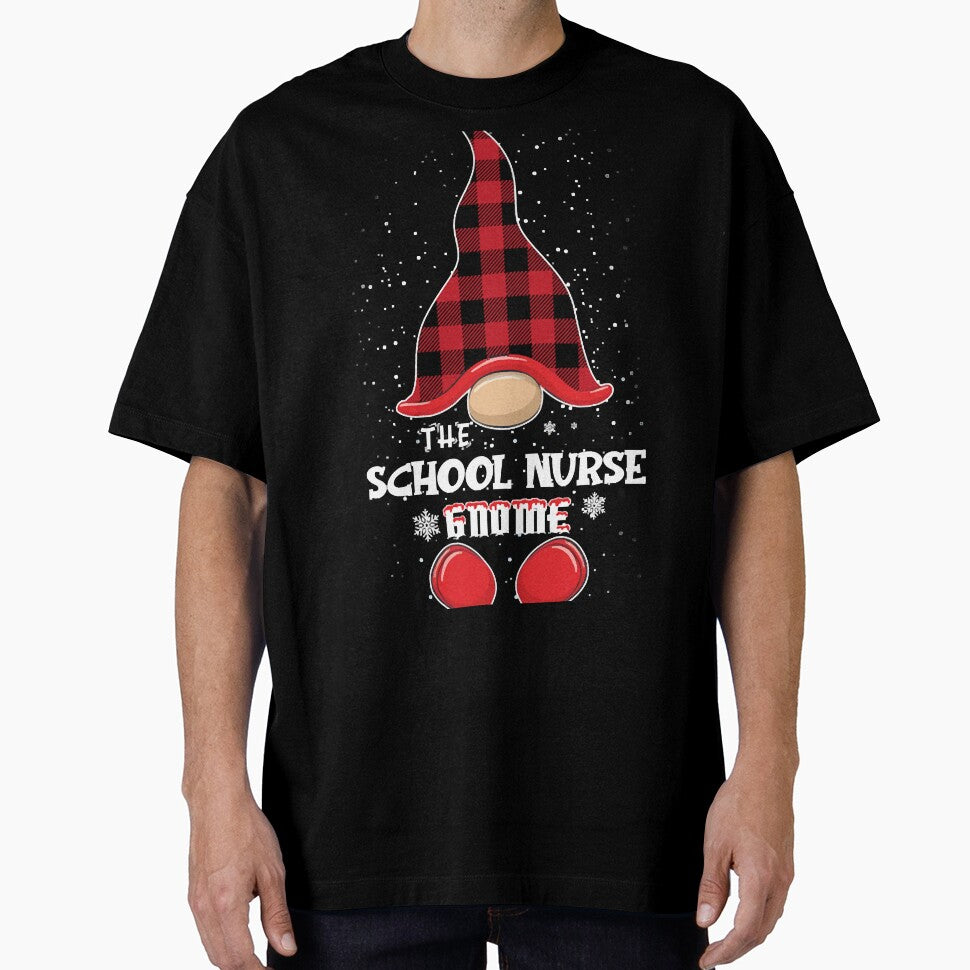 School Nurse Gnome Buffalo Plaid Matching Christmas Xmas by JenniferGa3548