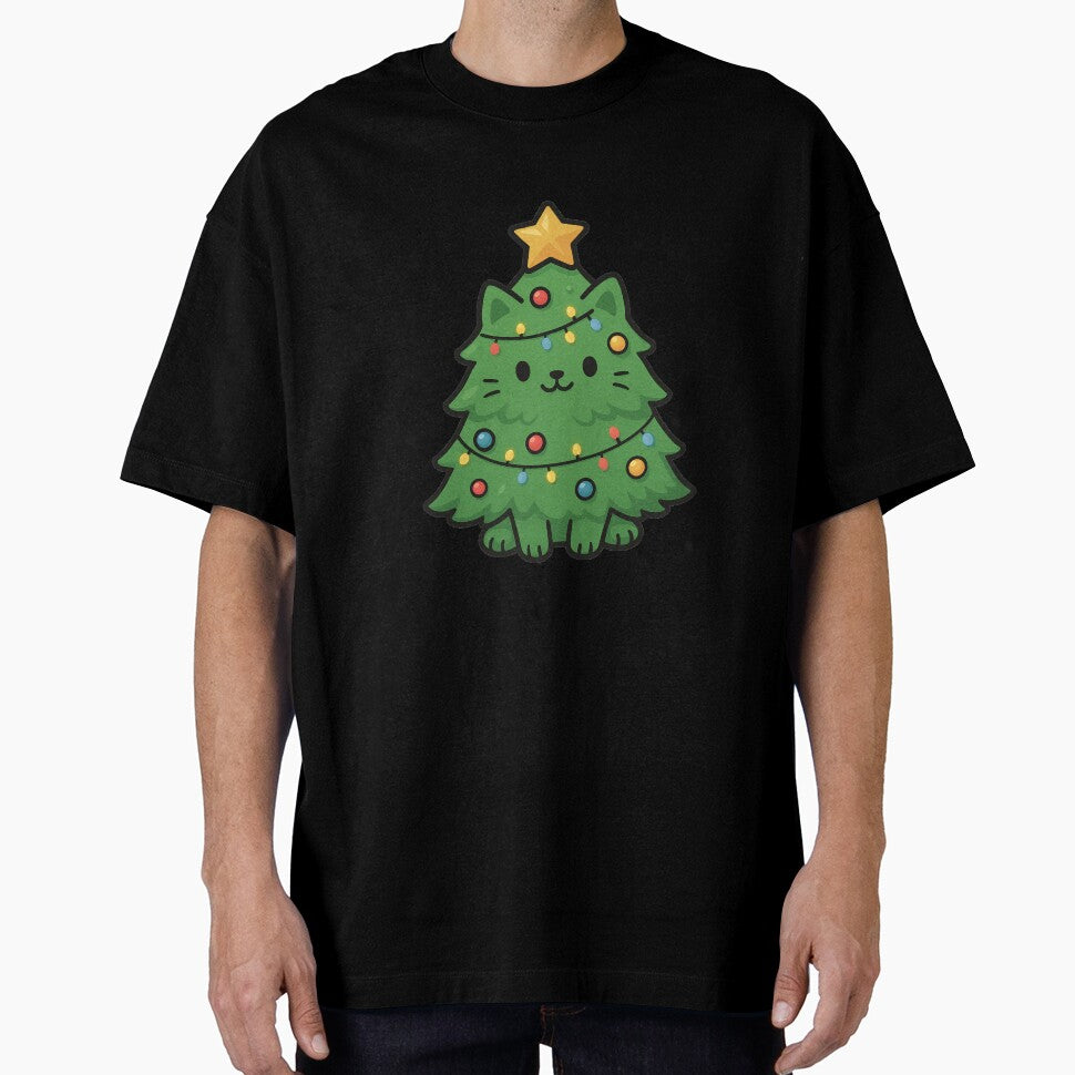 Funny Christmas Tree Cat | Festive Cat Disguised as a Tree by Shtex