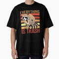 Retro Vintage Everything Is Trash Funny Sarcastic Raccoon Camping Hiking by 2MDesign