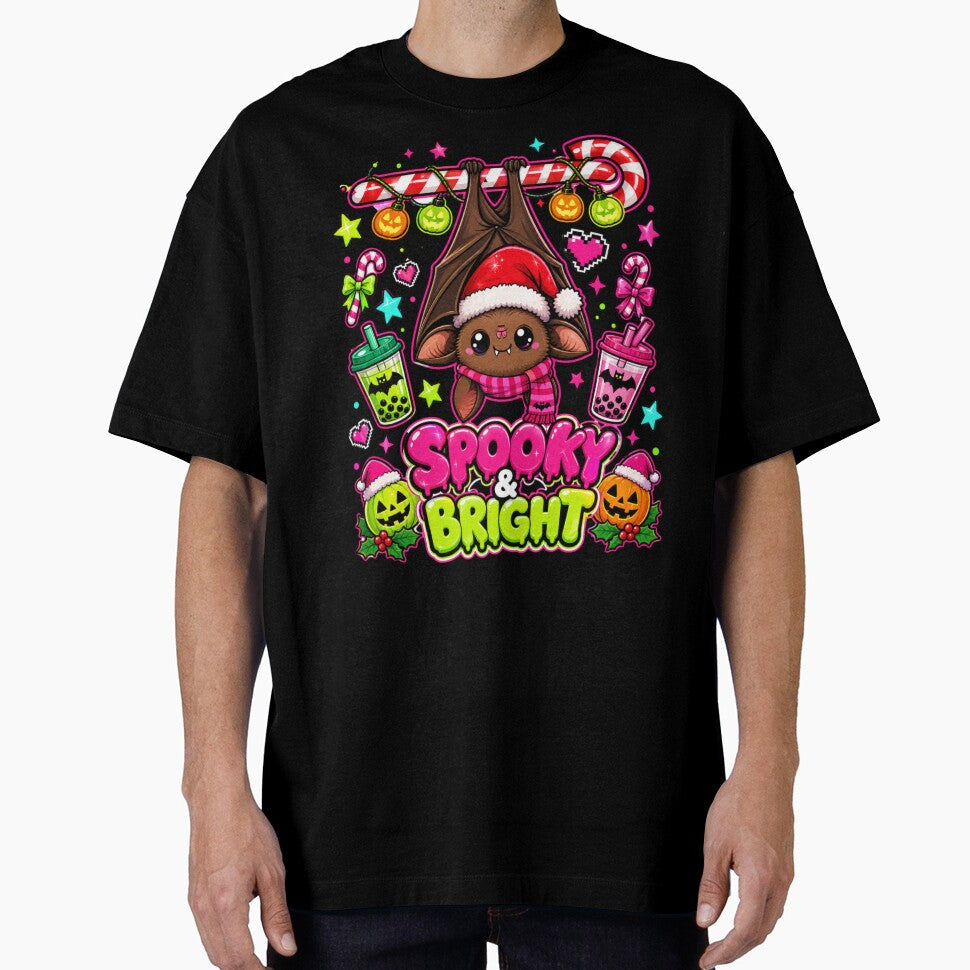 Spooky &  Bright Cute Bat Tee by Design Vibras