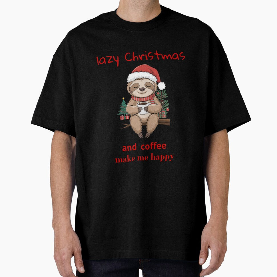 Lazy Christmas Sloth , Coffee Make Me Happy , Santa's little helper, Be happy calm and peaceful by KolorellaS