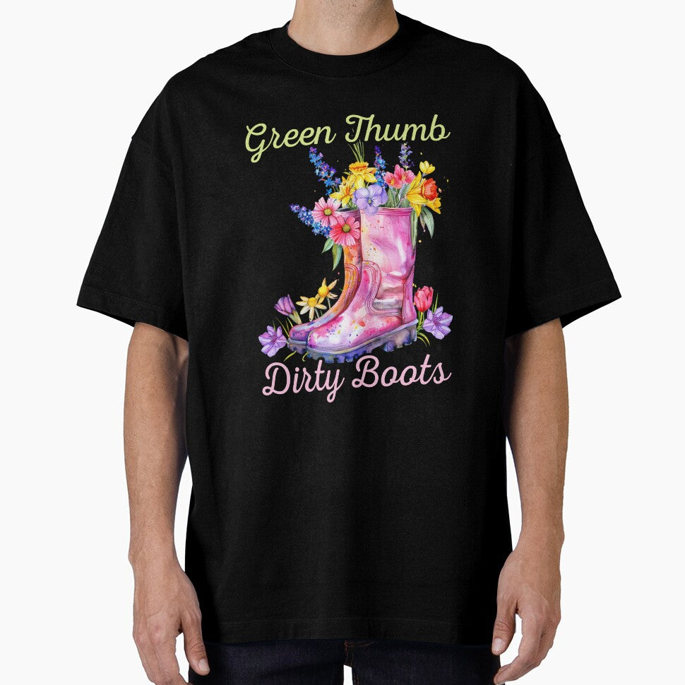 Green Thumb Dirty Boots Women Gardening Plant Lover by Designer-Girl