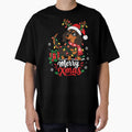 Merry Xmas Dachshund Christmas Dog Holiday Lights Cute Wiener Dog by mraihan