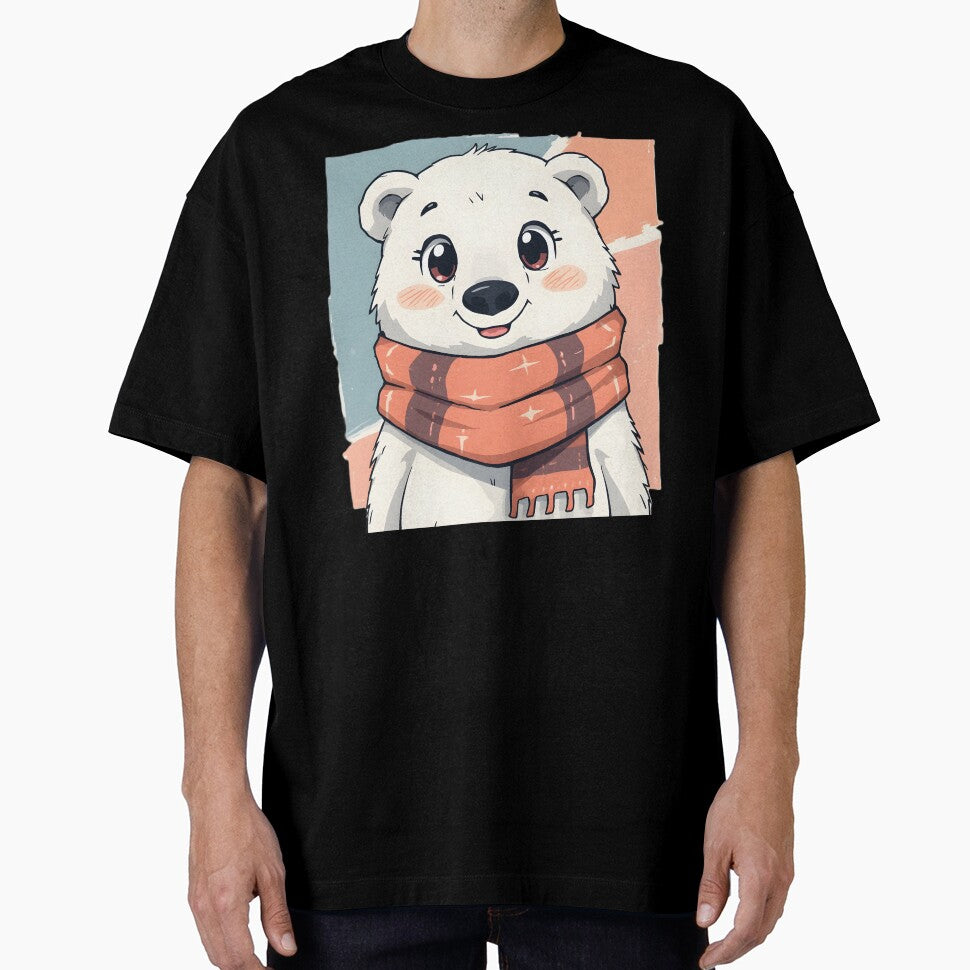 Cute Kawaii Polar Bear Sticker | Adorable Winter Polar Bear Cartoon Illustration by dreamz-world
