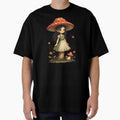 mushroom girl in a harsh world classic tshirt by anandsiva2703