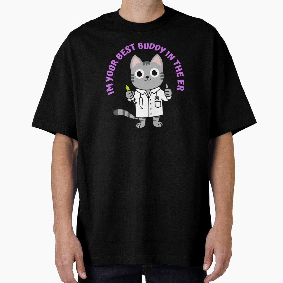 Cat Nurse-Cat doctor sticker-Youre best buddy in the ER by medoutfits