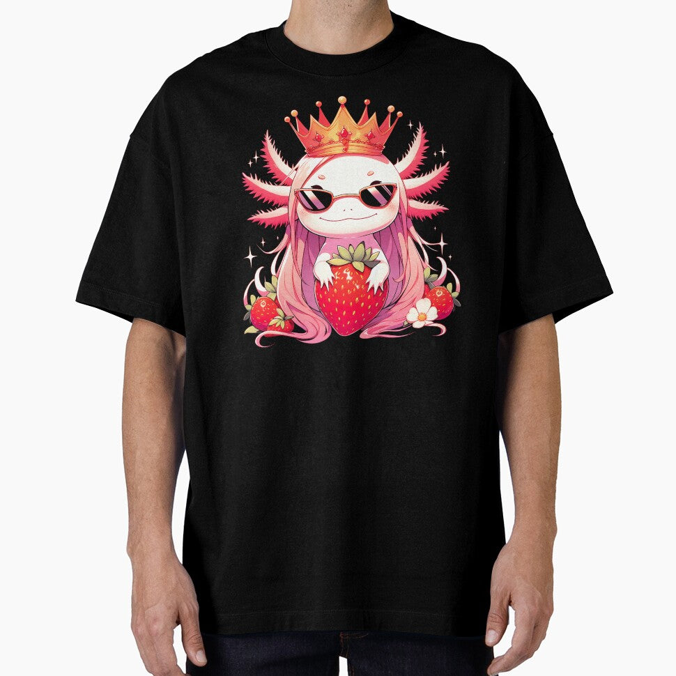 Cute Axolotl Kawaii Anime Axolotl Strawberry Pet lover by MTRBSK11