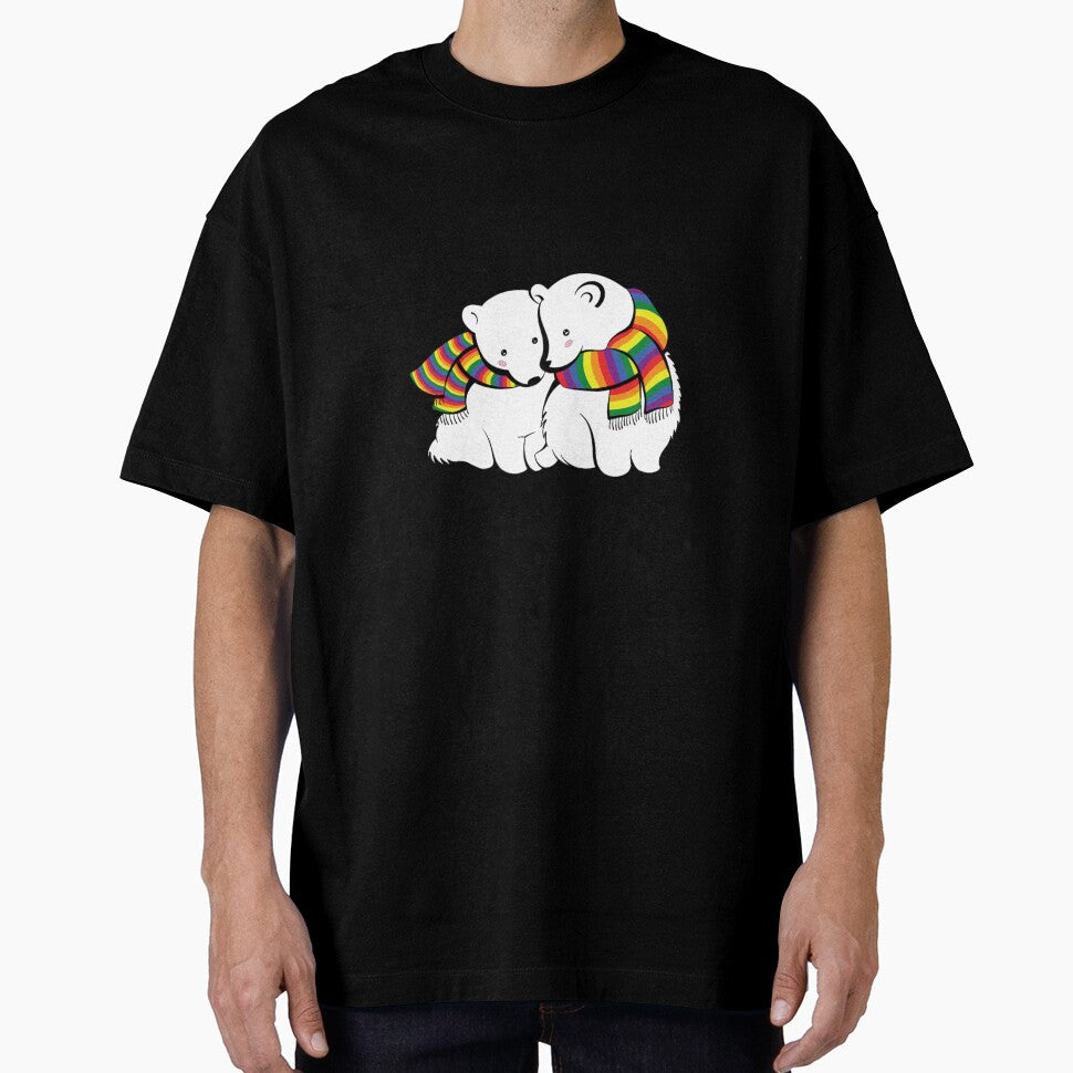 Cute Polar Bear Sticker, Cute Polar Bear Phone Case, Gay Pride Bears, Gay Pride Sticker, Gay Pride Decor, Gay Pride Phone Case, Cute Polar Bears, Cartoon Polar Bears, bears with Scarves, Winter Bears, by LoveYourselfCreative