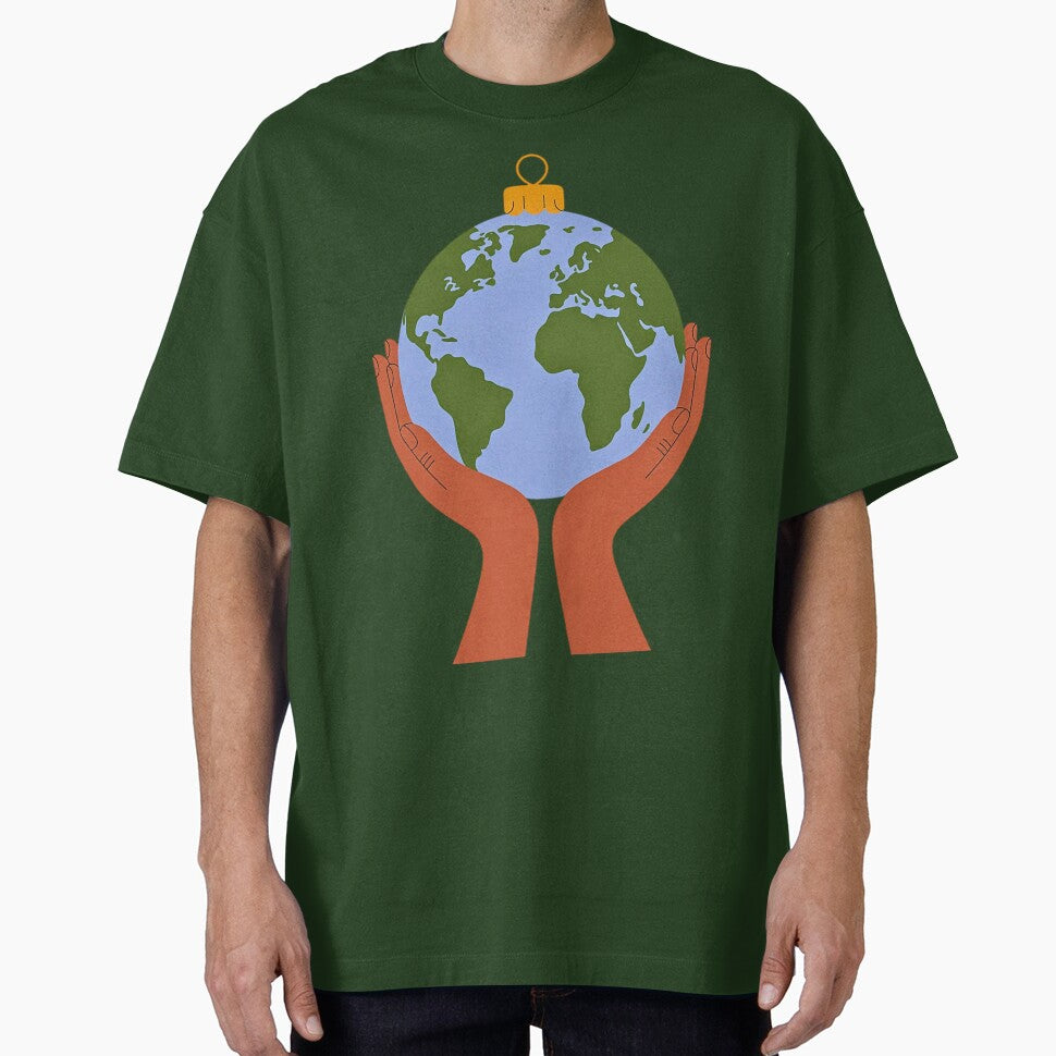 Christmas World Ornament Art by VibrArtco