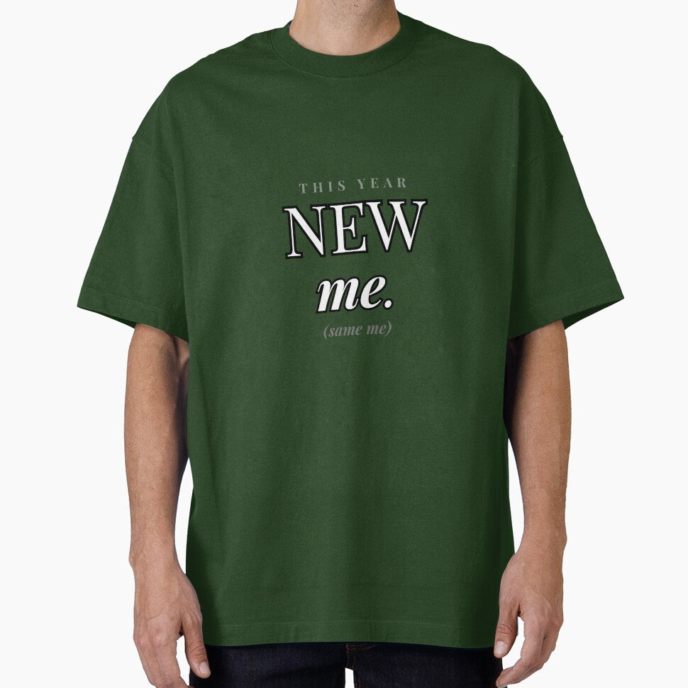New Year New Me Same Me Funny Sarcastic by Odd Serif