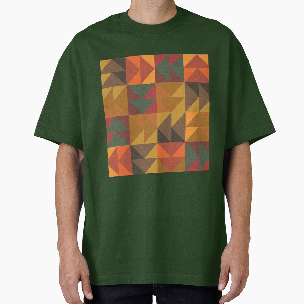 Woven Texture Autumnal Arrow Patchwork Quilt by YesterdayColl
