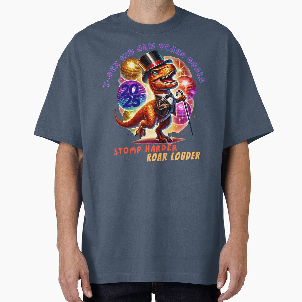Festive T-Rex New Year Goals Disco Design by bAIryBarn