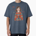Kids Ugly Christmas Sweater Girls T-Shirts by ChromaticBlend