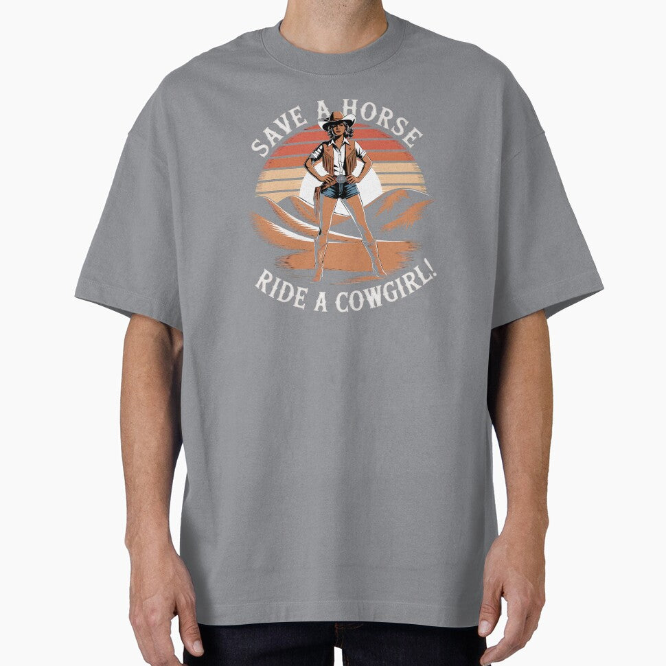 Save a Horse Ride a Cowgirl Cute Rodeo Country Girl Sticker by Redjakkal