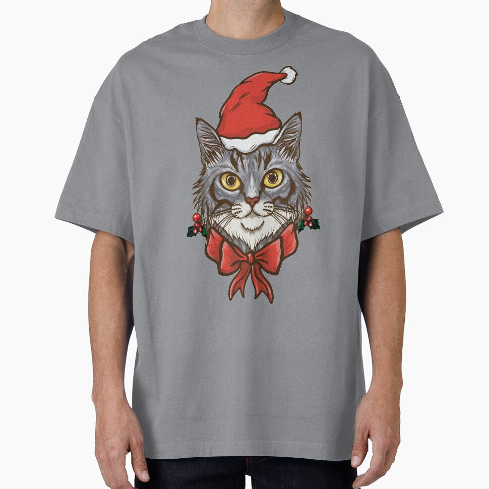 Funny Christmas Hat Cat, Gift Idea by tawscolors