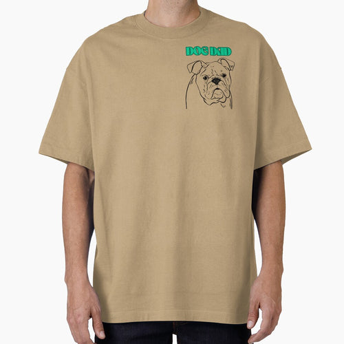 "Dog Dad Retro Style T-Shirt Gift for Dog Lovers" by KantaponEarth